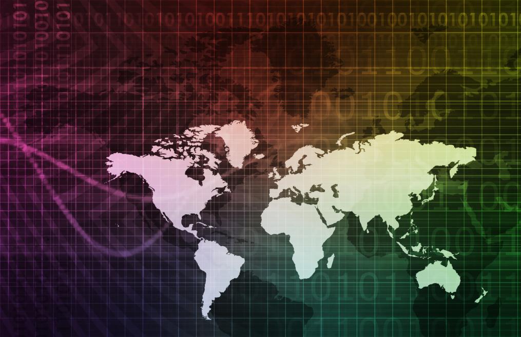 Digital composite of world map highlighting the importance of geo-location for a content delivery network.